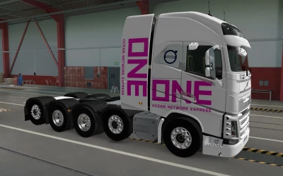 SKIN VOLVO FH16 2012 8X4 ONE WHITE 1.42