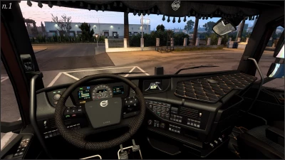 Dark grey Interior for Volvo FH16 2012 v1.1