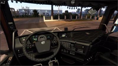 Dark grey Interior for Volvo FH16 2012 v1.1
