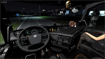 Dark grey Interior for Volvo FH16 2012 v1.1