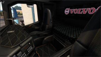 Dark grey Interior for Volvo FH16 2012 v1.1