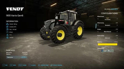Fendt Vario 900 Selectable design v1.0.0.1