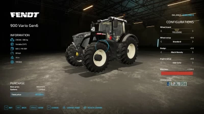 Fendt Vario 900 Selectable design v1.0.0.1