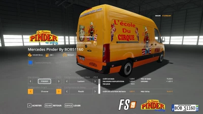 FS19 Mercedes PINDER By BOB51160 v3.0.0.0