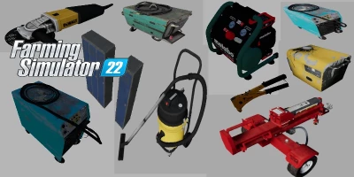 FS22 PACK1 OBJETS GARAGE v1.0.0.0