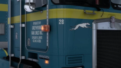 Greyhound Van Lines trucks and trailer paintjob v1.0