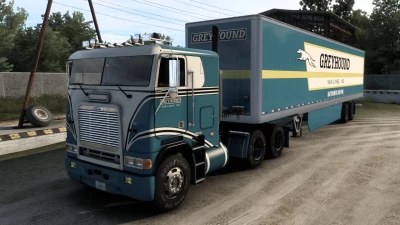 Greyhound Van Lines trucks and trailer paintjob v1.0