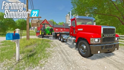 Heavy Hauling an 8RT in FS22 v1.0.0.0