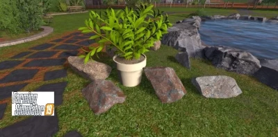 Placeable Flowerpot And Rocks v1.0