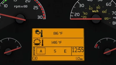 Realistic Volvo VNL Dashboard Computer 1.42