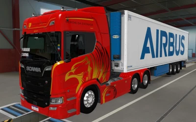 SKIN SCS TRAILER KRONE COOL LINER AIRBUS 1.42