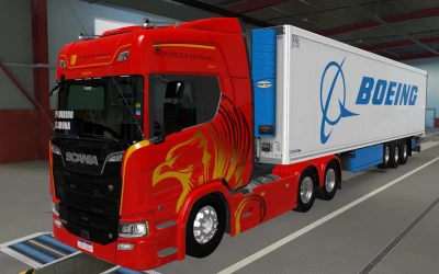 SKIN SCS TRAILER KRONE COOL LINER BOEING 1.42