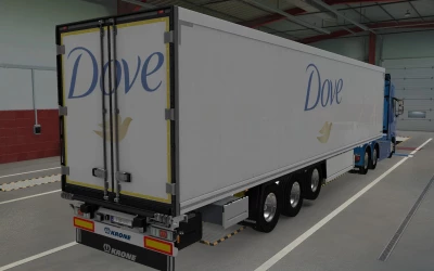 SKIN SCS TRAILER KRONE COOL LINER DOVE 1.0 1.43