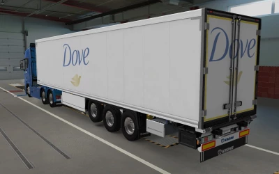 SKIN SCS TRAILER KRONE COOL LINER DOVE 1.0 1.43
