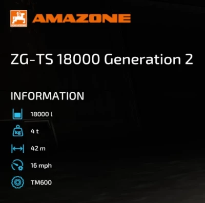 AMAZONE ZG-TS 18000 GENERATION 2 - FERT/LIME SPREADER v1.1.0.0