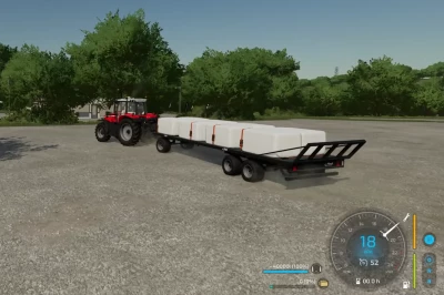 Autoloading Square Bale Trailer v1.0.0.0