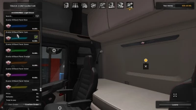 Background Lights & V8 Back Panels for new Scania R & S v1.43