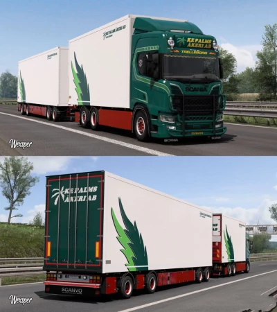 Scania R & S KE Palms Akeri AB SkinPack 1.43