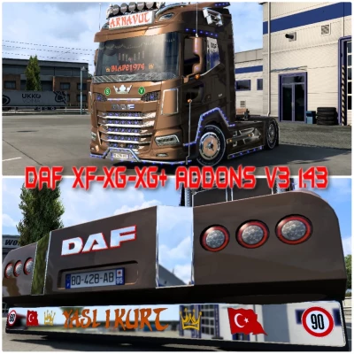 DAF XF/XG/XG+ Addons v3 1.43