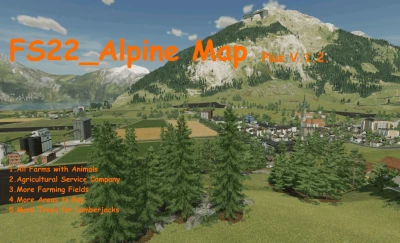 FS22 NewMap Alpine (plus) v1.0.0.1