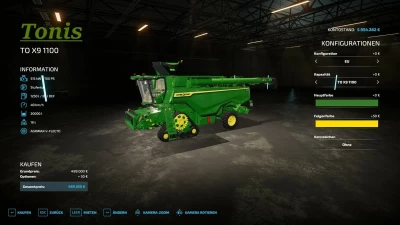 John Deere TO X9 1100 Beta
