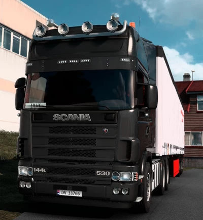 Scania RJL 4s Topline Interior Red Plusch Danish 1.43