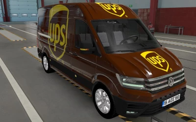 SKIN VOLKSWAGEN CRAFTER ETS2 AND ATS UPS 1.43