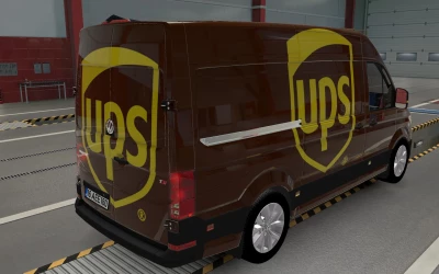 SKIN VOLKSWAGEN CRAFTER ETS2 AND ATS UPS 1.43