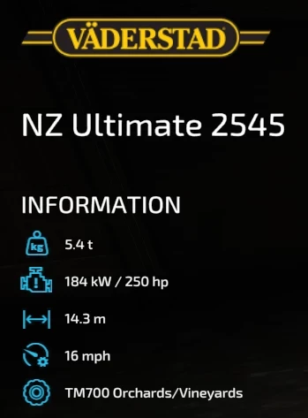 VAEDERSTAD NZ ULTIMATE 2545 - SQUARE PLOW v1.1.0.0