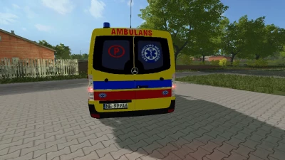 Mercedes Benz Sprinter karetka ,,P'' Podstawowa w kolorze żółtym V4.0