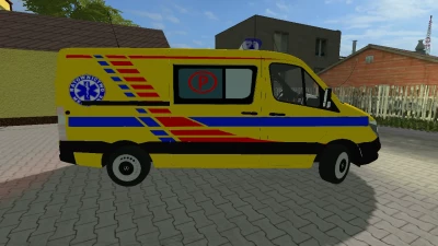 Mercedes Benz Sprinter karetka ,,P'' Podstawowa w kolorze żółtym V4.0