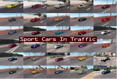 Sport Cars Traffic Pack (ATS) by TrafficManiac v8.1.1