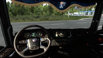 Dark brown Interior Scania 2016 v0.8 Beta