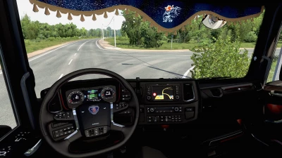 Dark brown Interior Scania 2016 v0.8 Beta