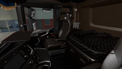 Dark brown Interior Scania 2016 v0.8 Beta