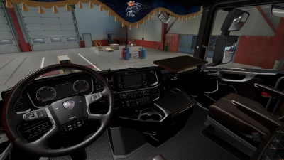 Dark brown Interior Scania 2016 v0.8 Beta