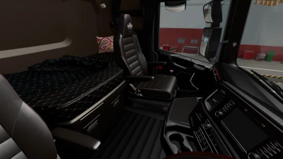 Dark brown Interior Scania 2016 v0.8 Beta