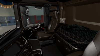 Dark brown Interior Scania 2016 v0.8 Beta