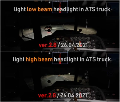 Light headlight change ATS 1.40
