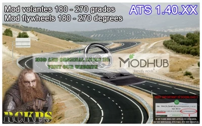 Mod for steering wheel 180-270 Degrees ATS 1.40.x