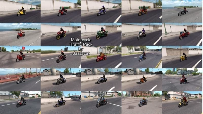 Motorcycle Traffic Pack(ATS) by Jazzycat v3.8.6