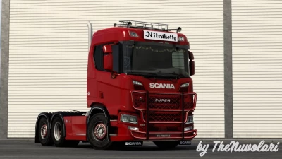 Painted and chrome roofracks for Scania Next-Gen v1.0