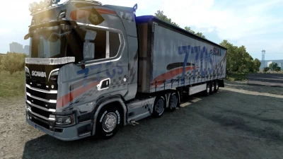 Scania S 770s Racing Skin Combo truck and Trailer 1.39 and 1.40
