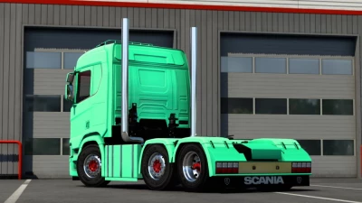 Straight exhaust pipes for Scania Next-Gen trucks v1.0