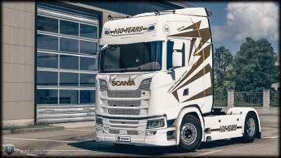 4K 8K Scania S Limited Edition 130 Years Skin Pack 1.40.x