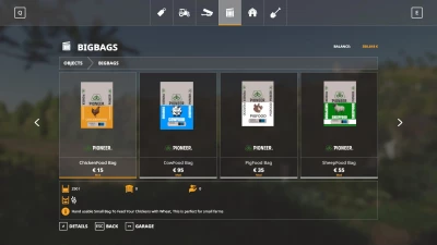 Big Pioneer Animal Food Bag Pack v1.0
