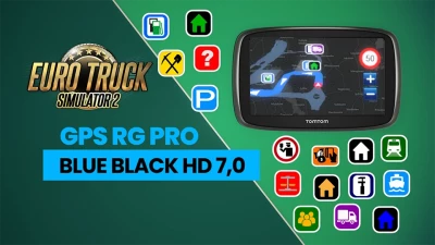GPS RG PRO BLUE BLACK HD v7.0