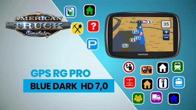 GPS RG PRO BLUE DARK HD 7.0