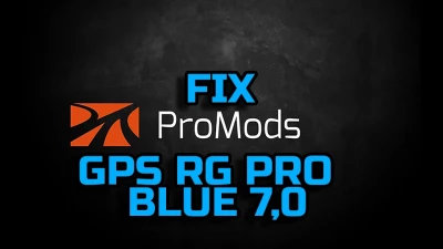 GPS RG PRO BLUE Promods FIX v7.0