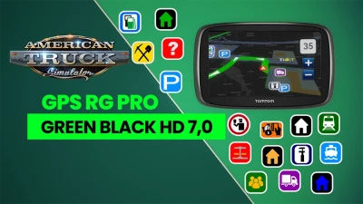 ATS GPS RG PRO GREEN BLACK HD v7.0